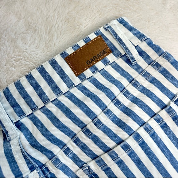 Striped Jean Shorts from Garage - Picture 2 of 3